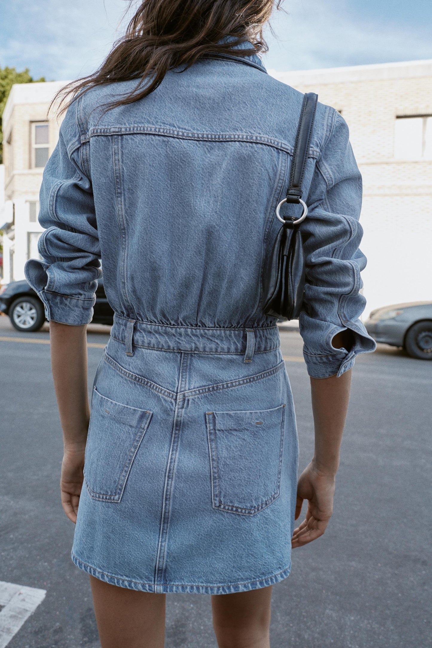 Robe Courte En Denim