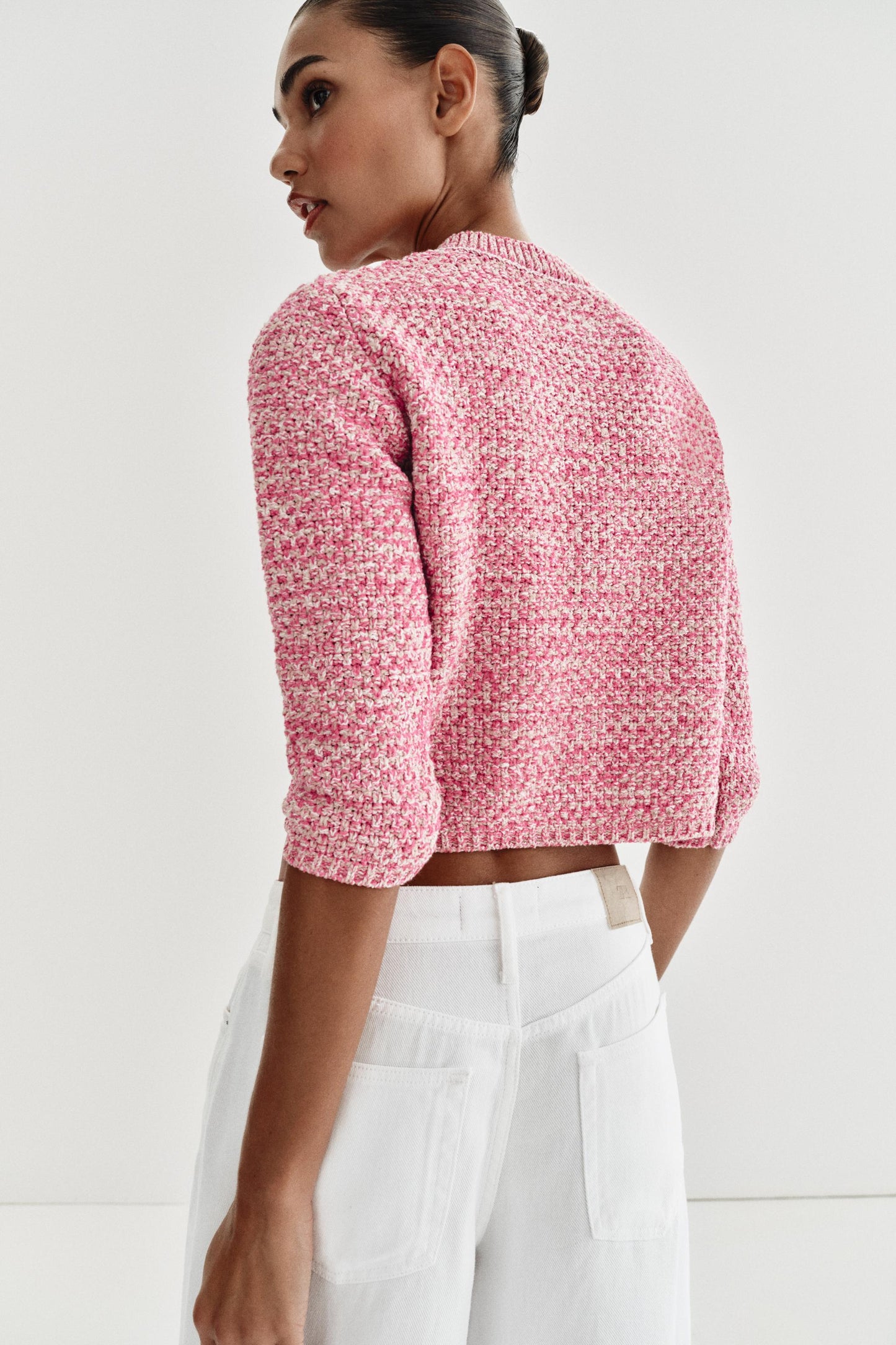 Gilet En Maille Manches 3/4