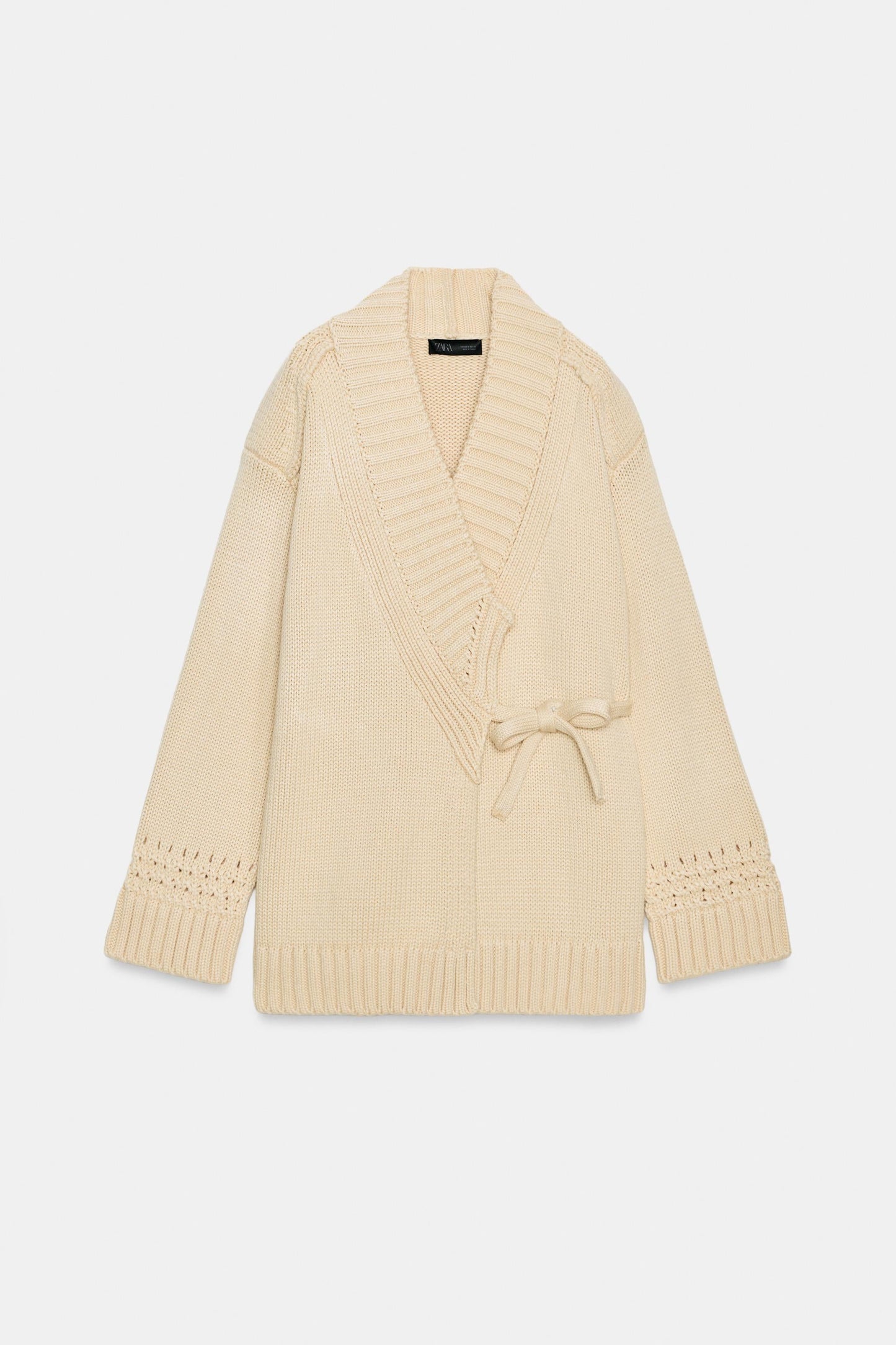 Gilet Kimono Croisé En Maille